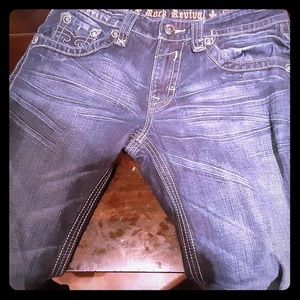 Mens Rock Revival Jeans